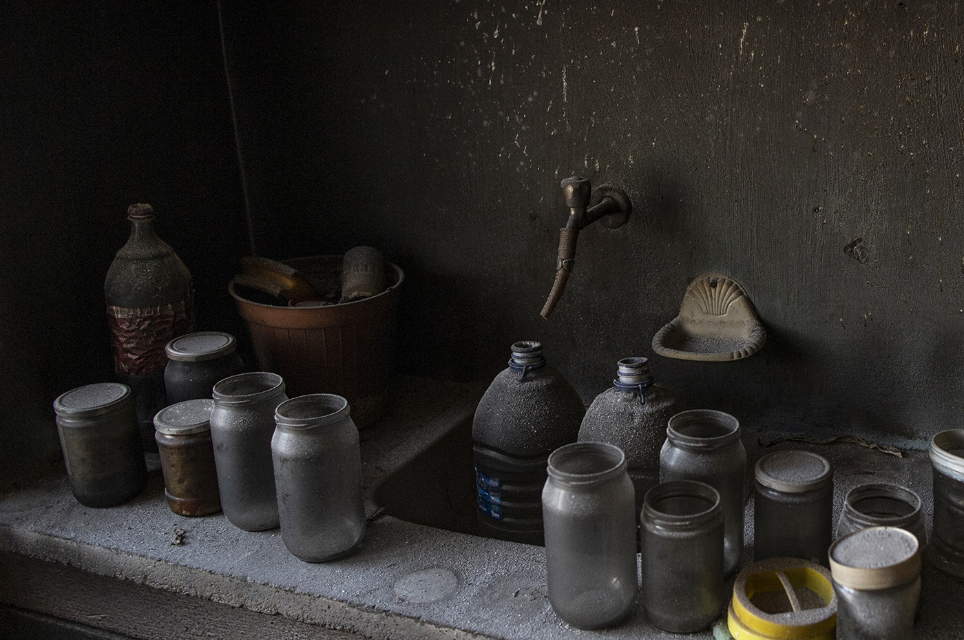 A burnt stuff in the kitchen of a burned house after a wildfire at the Demirciler village of the Manavgat district of Antalya, Turkey, 09 August 2021.